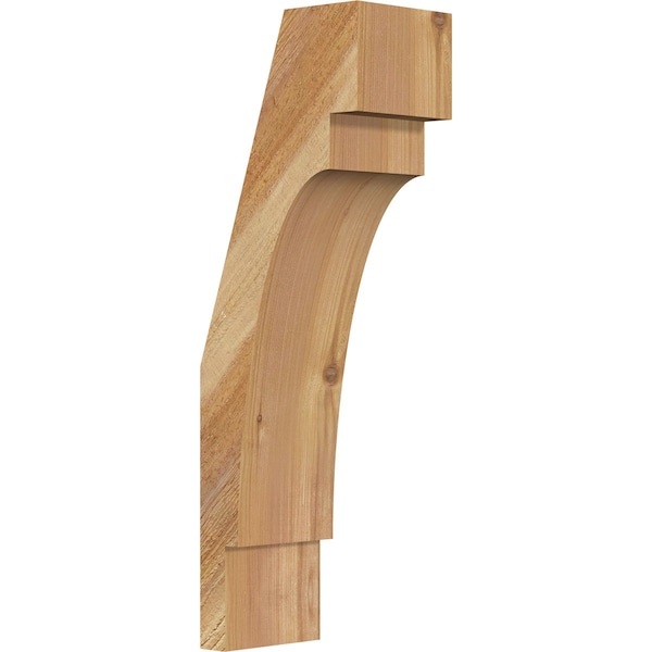Ekena Millwork 4"W x 6"D x 18"H Merced Rough Sawn Knee Brace, Western Red Cedar BRC04X06X18MRC00RWR - main